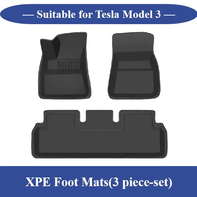 Tesla Model 3 XPE Floor Mats – All-Weather Protection with Custom Fit