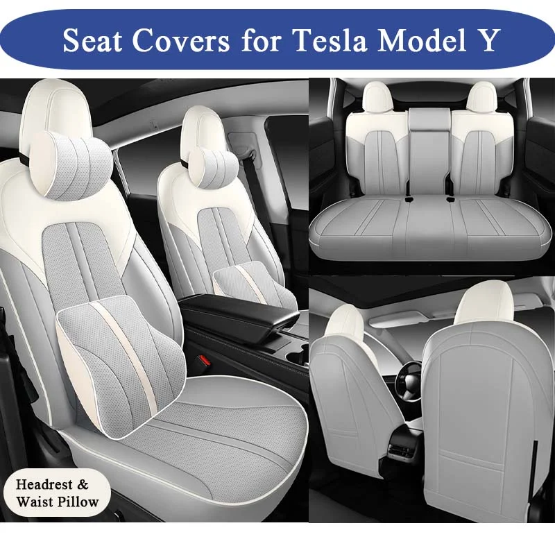 All-Weather Seat Covers for Tesla Model Y – Custom Fit for Every Season