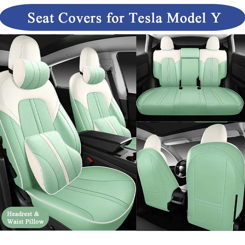 "Waterproof Seat Covers for Tesla Model Y – Durable and Easy to Clean