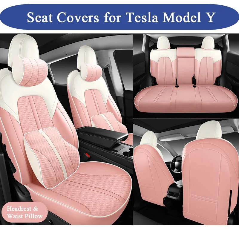 Tesla Model Y Leather Seat Covers – Premium and Custom Fit