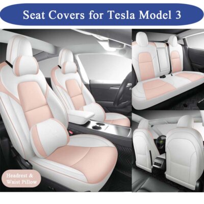 Tesla Model 3 Pink Seat Covers – Elegant and Comfortable Interior Protection